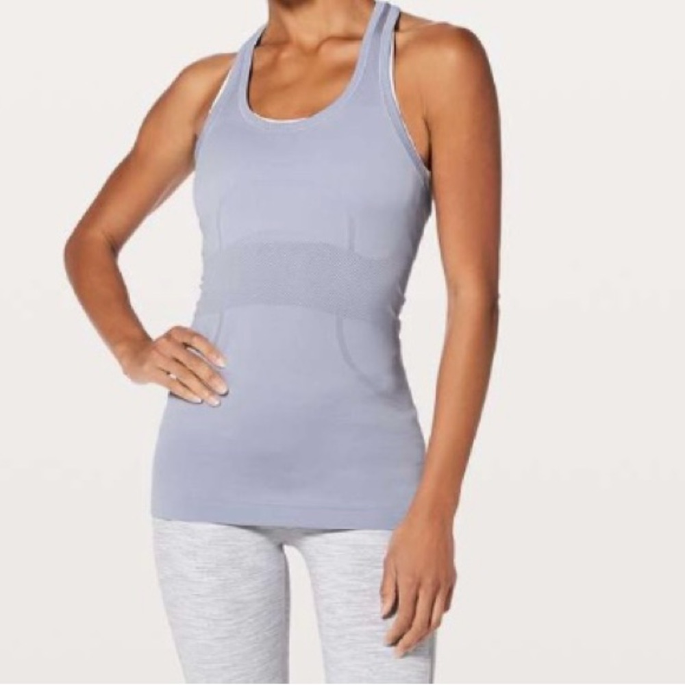 Lululemon Swiftly Racerback Tank Size 12 Berry Mist Like New